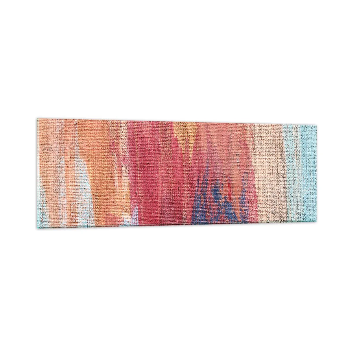 Glasbild - Bild auf glas - Renne den Regenbogen hinunter - 90x30 cm