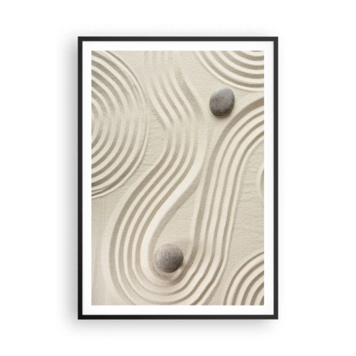 Poster in einem schwarzem Rahmen - Ein Hauch von Wärme - 70x100 cm