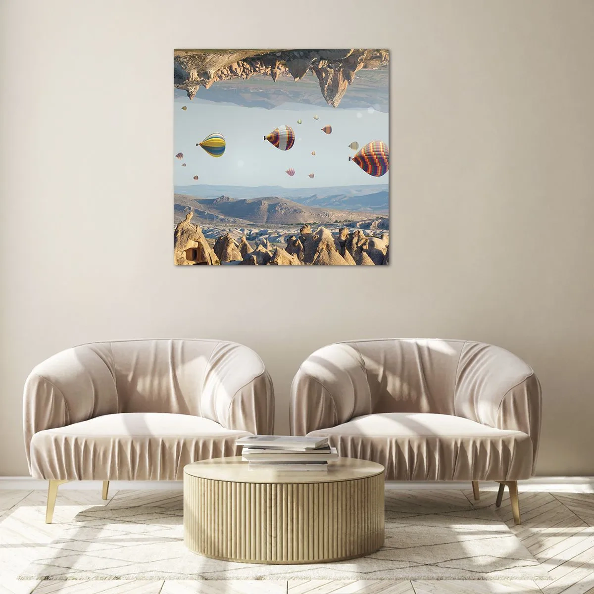 Glasbild - Bild auf glas - Hier ist alles möglich - 70x70 cm