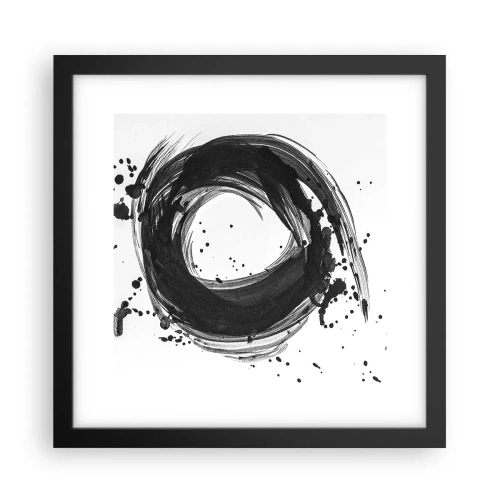 Poster in einem schwarzem Rahmen - Der Wirbel der Schöpfung - 30x30 cm
