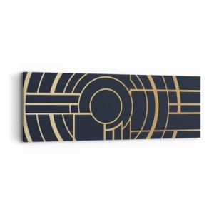 Bild auf Leinwand - Leinwandbild - Wendungen der Dinge - 90x30 cm