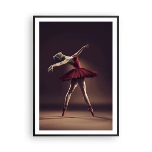 Poster in einem schwarzem Rahmen - Eine Primaballerina - 70x100 cm