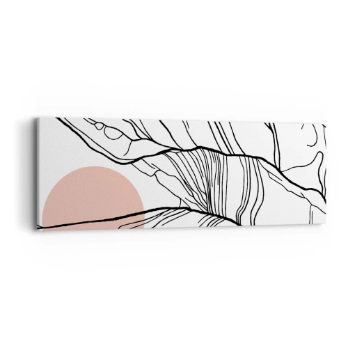 Bild auf Leinwand - Leinwandbild - In einem Netz aus Zweigen - 90x30 cm