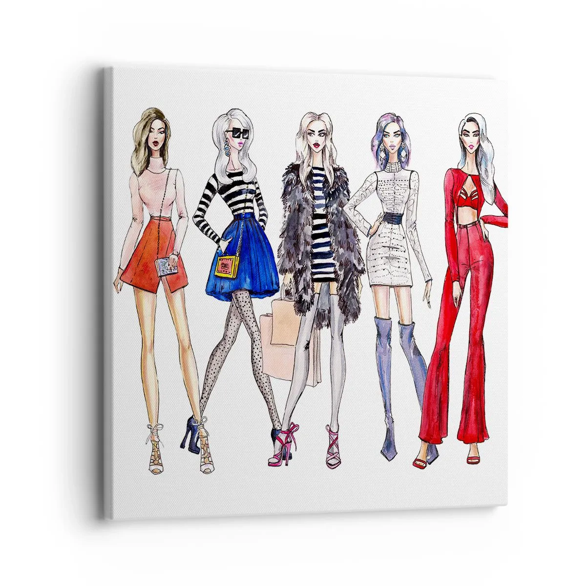Bild auf Leinwand - Leinwandbild - Jede Woche Fashion Week - 30x30 cm