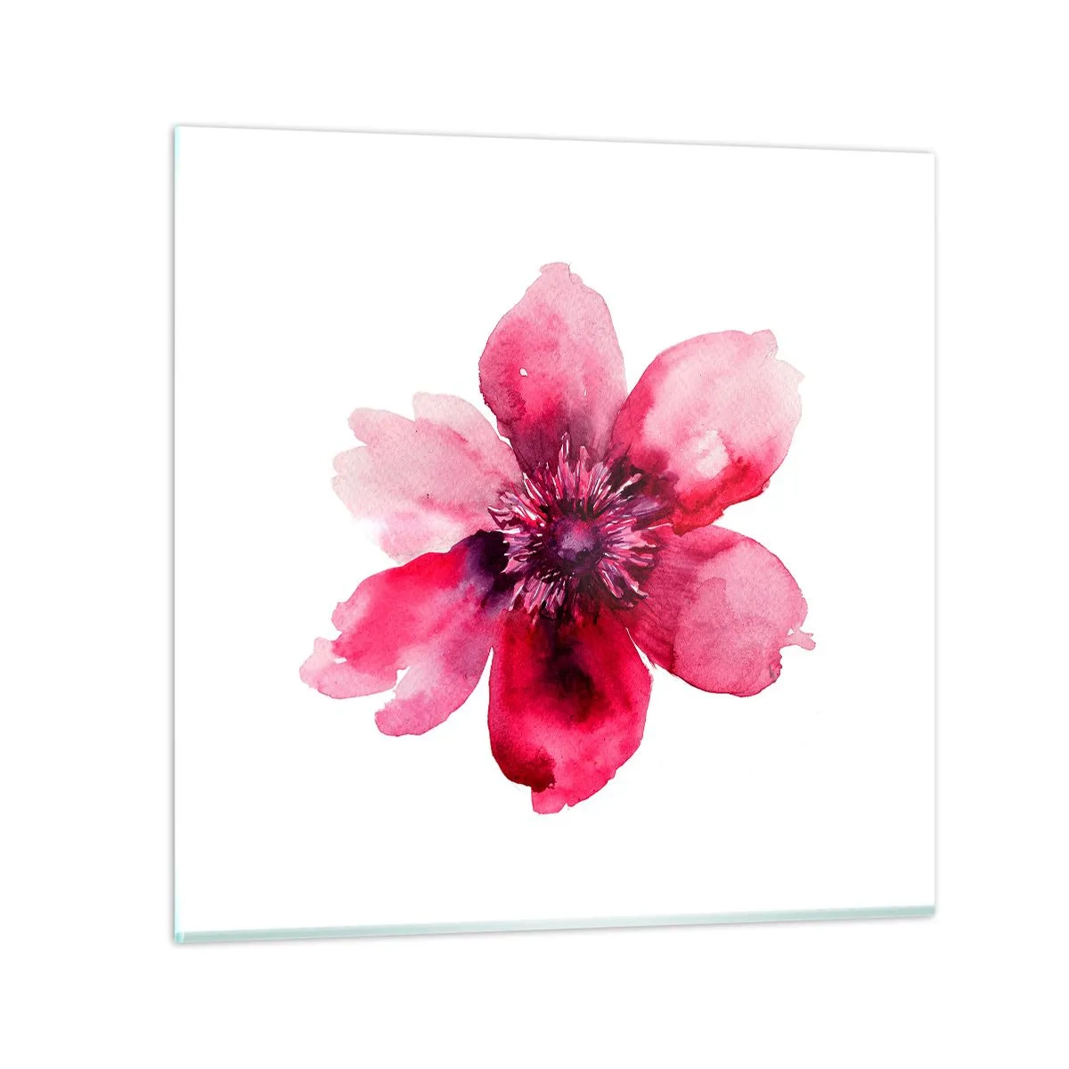 Glasbild - Bild auf glas - Ein nach Karmin duftender Kuss - 40x40 cm