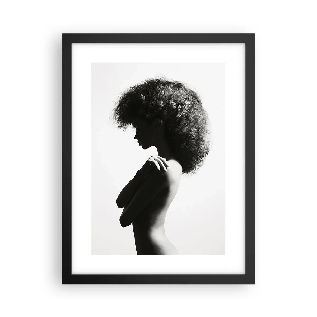 Poster in einem schwarzem Rahmen - Wie eine Blume auf einem schlanken Stiel - 30x40 cm