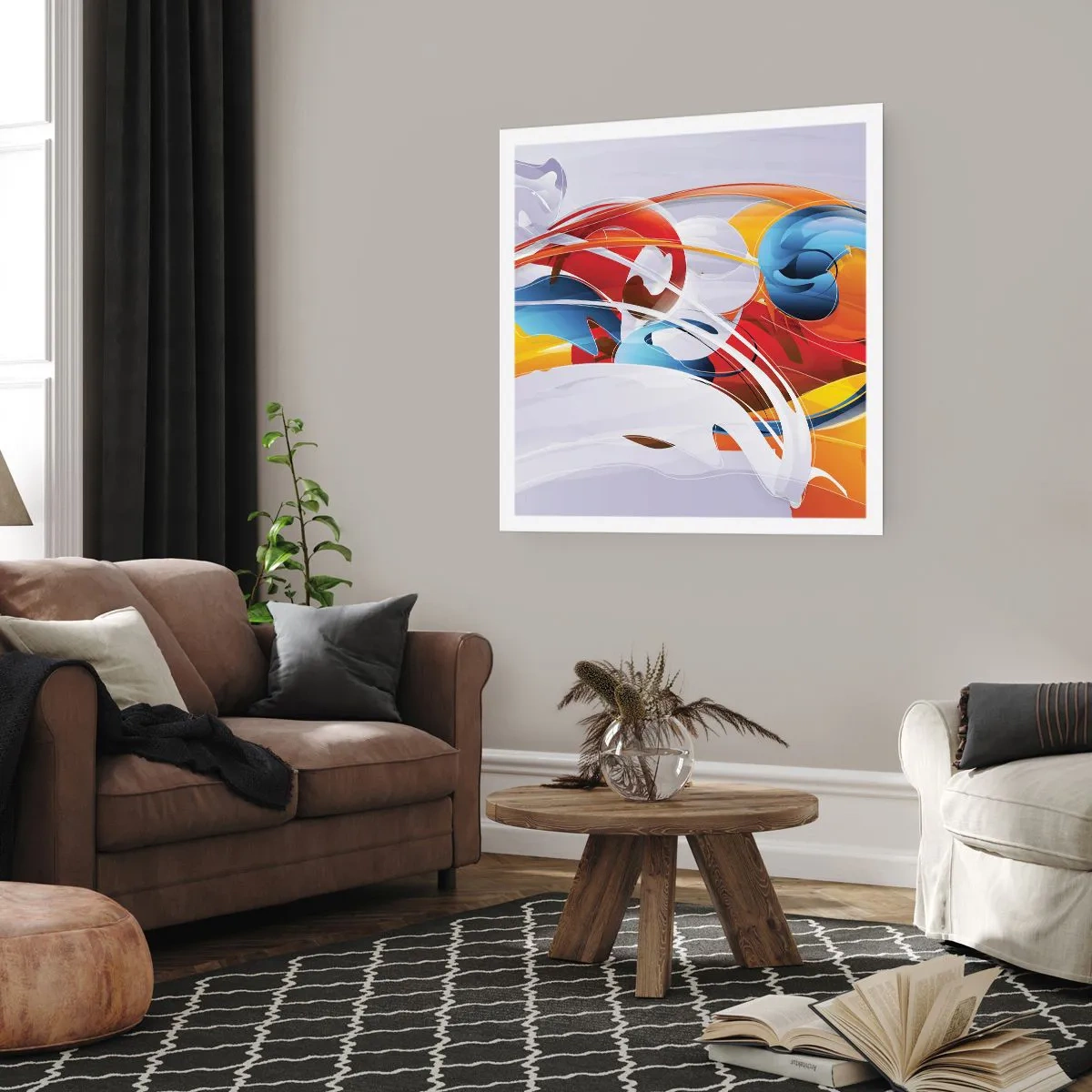 Poster - Der Tanz der Elemente - 40x40 cm