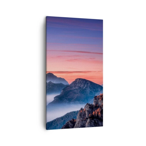 Bild auf Leinwand - Leinwandbild - Über die Täler - 45x80 cm