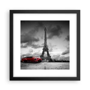 Poster in einem schwarzem Rahmen - Vor nicht allzu langer Zeit in Paris - 30x30 cm