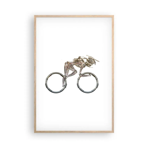 Poster in einem Rahmen aus heller Eiche - Eine tolle Maschine - 61x91 cm