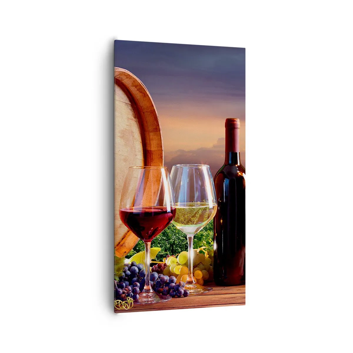 Bild auf Leinwand - Leinwandbild - Hier schmeckt das Leben - 65x120 cm