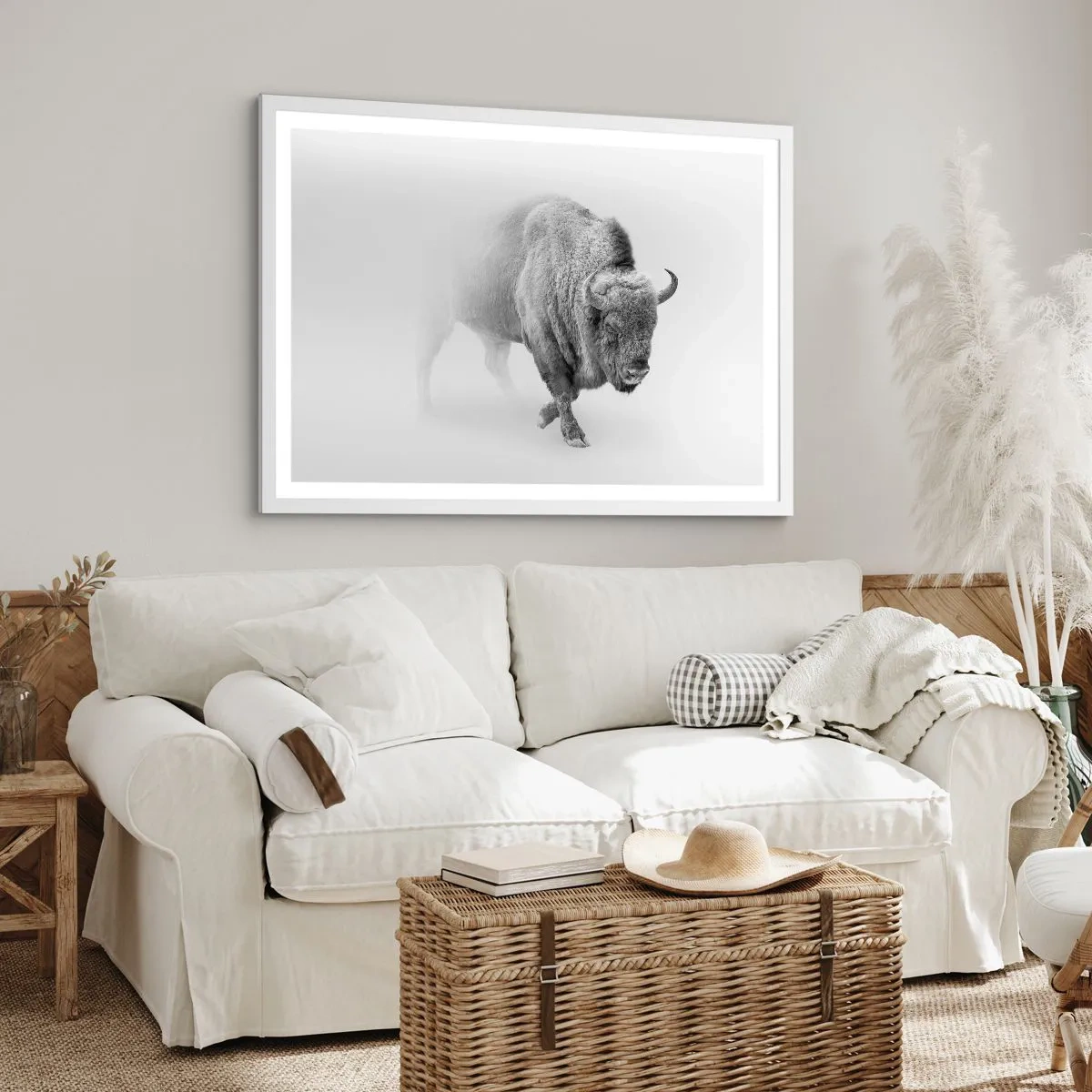 Poster in einem weißen Rahmen - König der Prärie - 40x30 cm