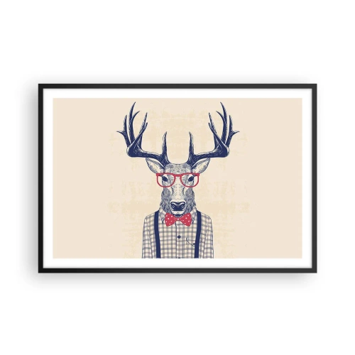 Poster in einem schwarzem Rahmen - Eine lustige Extravaganz - 91x61 cm