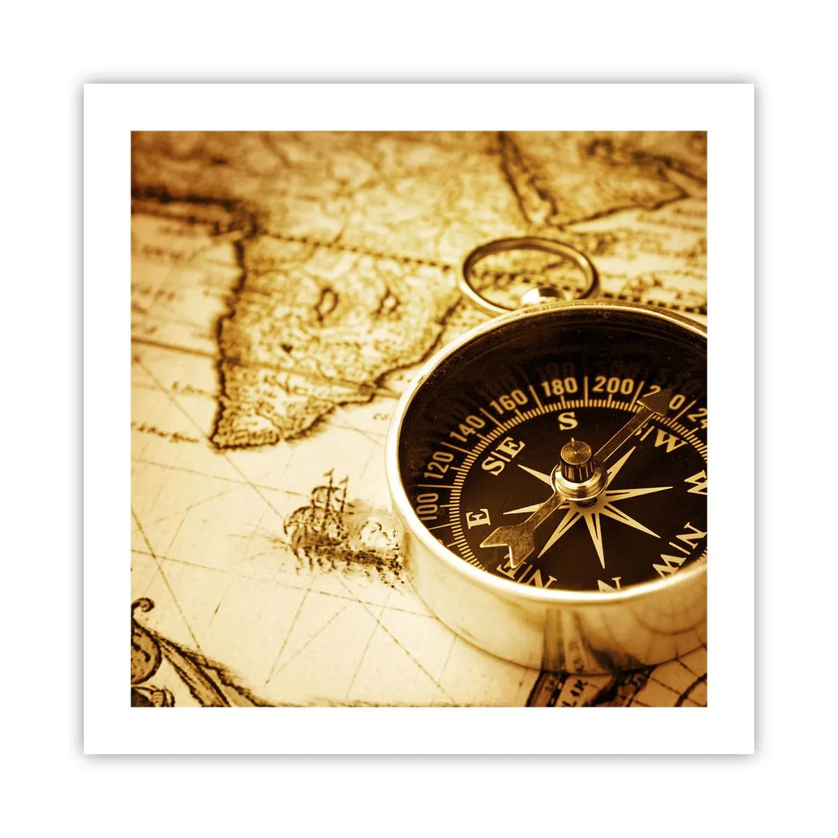 Poster - Ost oder West? - 50x50 cm