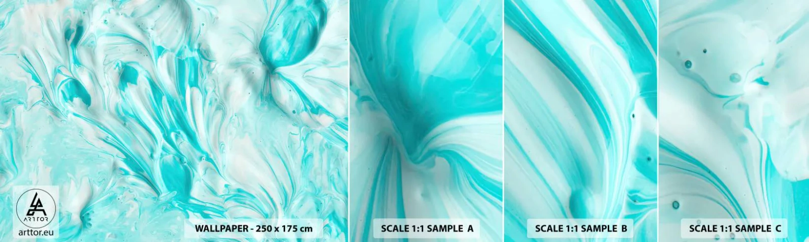 Fototapeten Muster Selbstklebend Deluxe Sticker - Für immer zusammen - Abstraktion, Stück, Boho - 100x30 cm