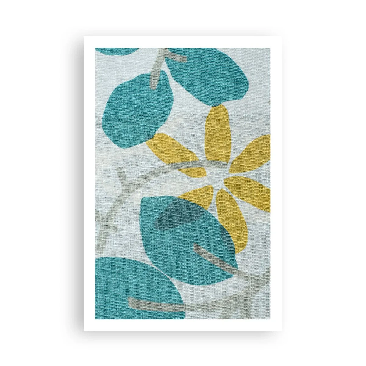 Poster - Unter den azurblauen Blättern - 61x91 cm