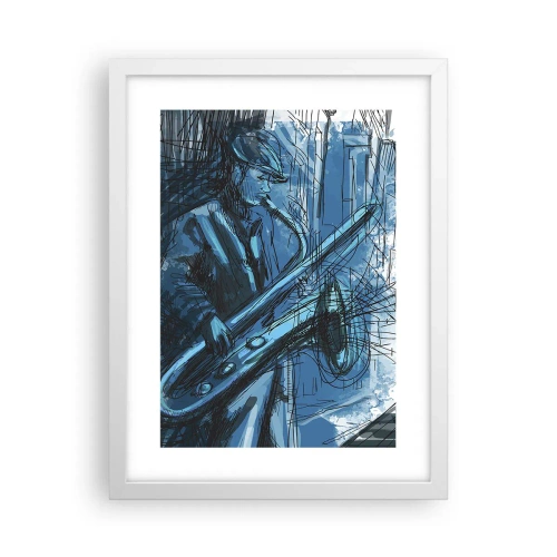 Poster in einem weißen Rahmen - Urbane Rhapsodie - 30x40 cm