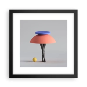 Poster in einem schwarzem Rahmen - Surrealistische Komposition - 30x30 cm