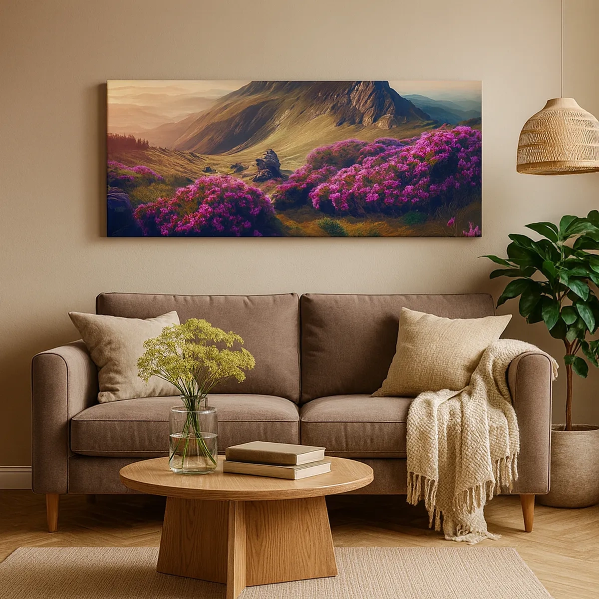 Bild auf Leinwand - Leinwandbild - Sommer in den Bergen - 30x30 cm