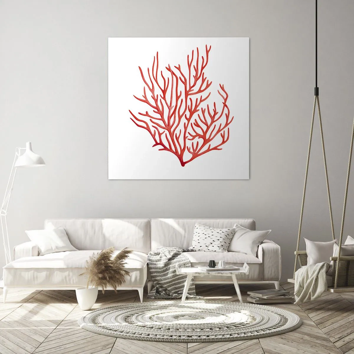 Bild auf Leinwand - Leinwandbild - Korallenfiligran - 30x30 cm