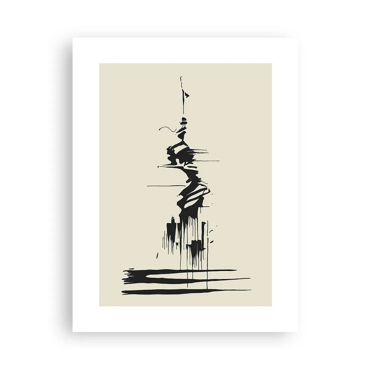 Poster - Hastige Abstraktion - 30x40 cm