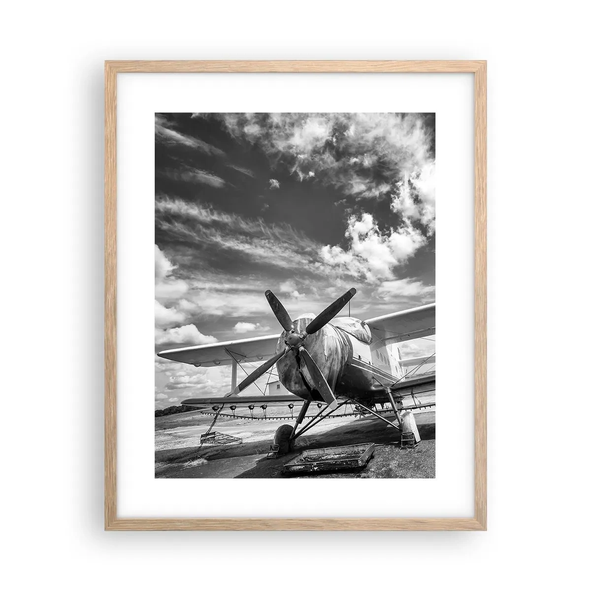 Poster in einem Rahmen aus heller Eiche - Ich kann es kaum erwarten! - 40x50 cm