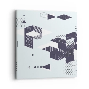 Bild auf Leinwand - Leinwandbild - In der Seele eines Mathematikers - 40x40 cm