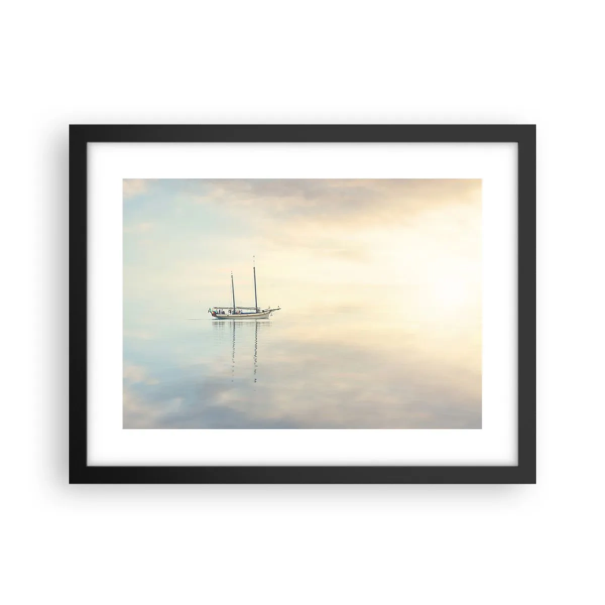 Poster in einem schwarzem Rahmen - Im Meer der Stille - 40x30 cm