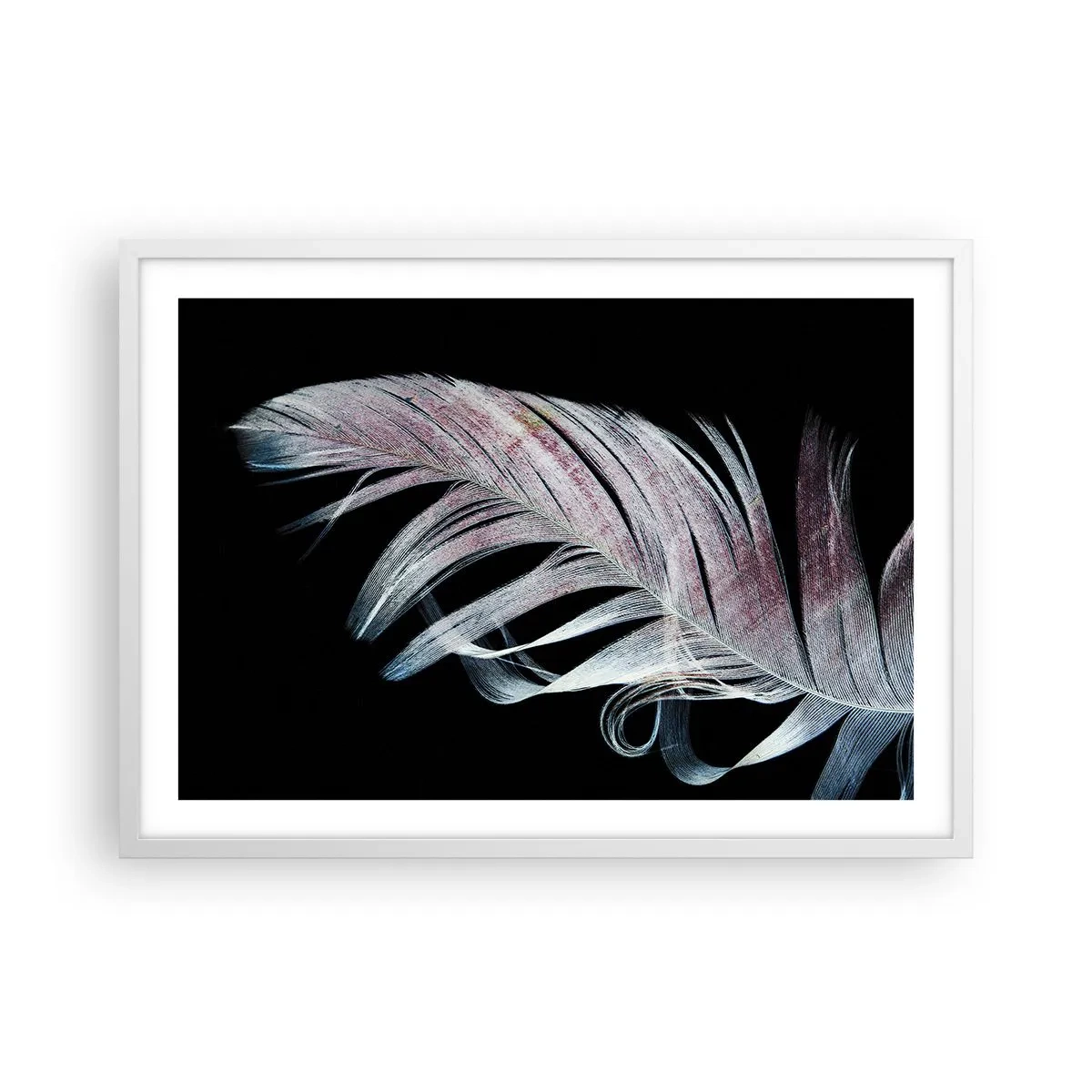 Poster in einem weißen Rahmen - Denke an Berührung - 70x50 cm