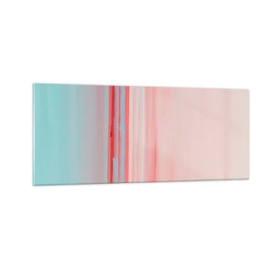 Glasbild - Bild auf glas - Abstraktion im Morgengrauen - 100x40 cm