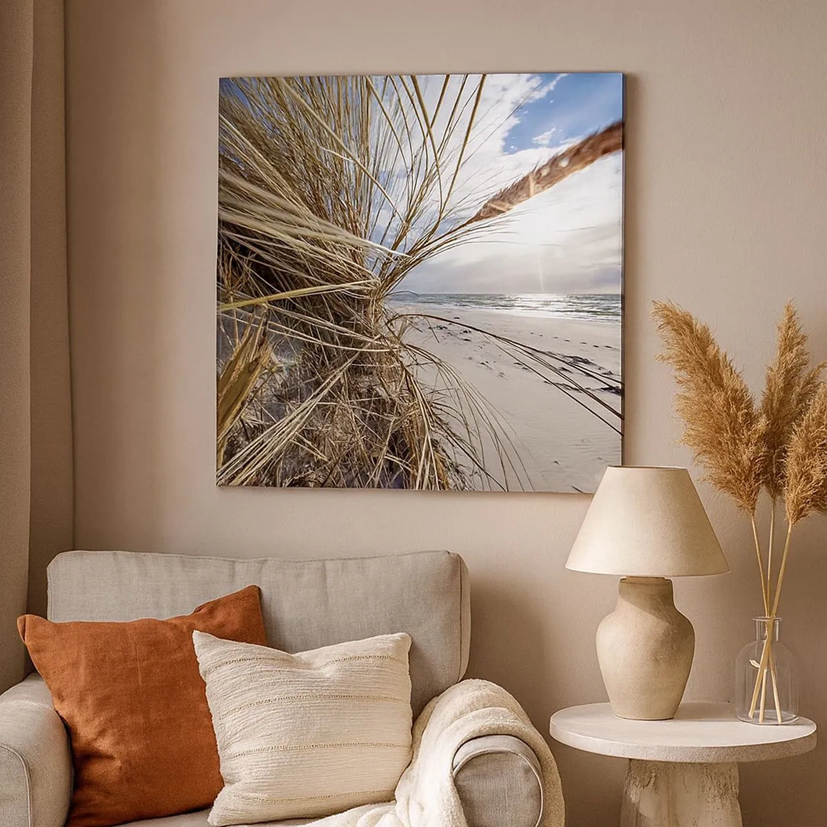 Bild auf Leinwand - Leinwandbild - Ein Treffen der Elemente der Natur - 30x30 cm