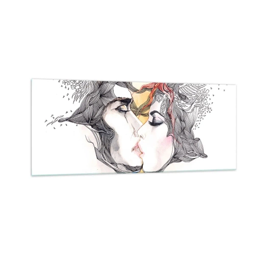 Glasbild - Bild auf glas - Die Welt existiert nicht - 100x40 cm