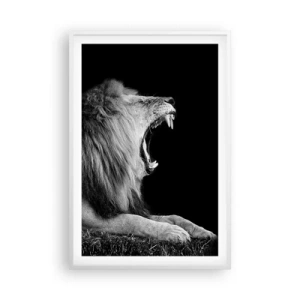 Poster in einem weißen Rahmen - Ohne Zweifel - 61x91 cm