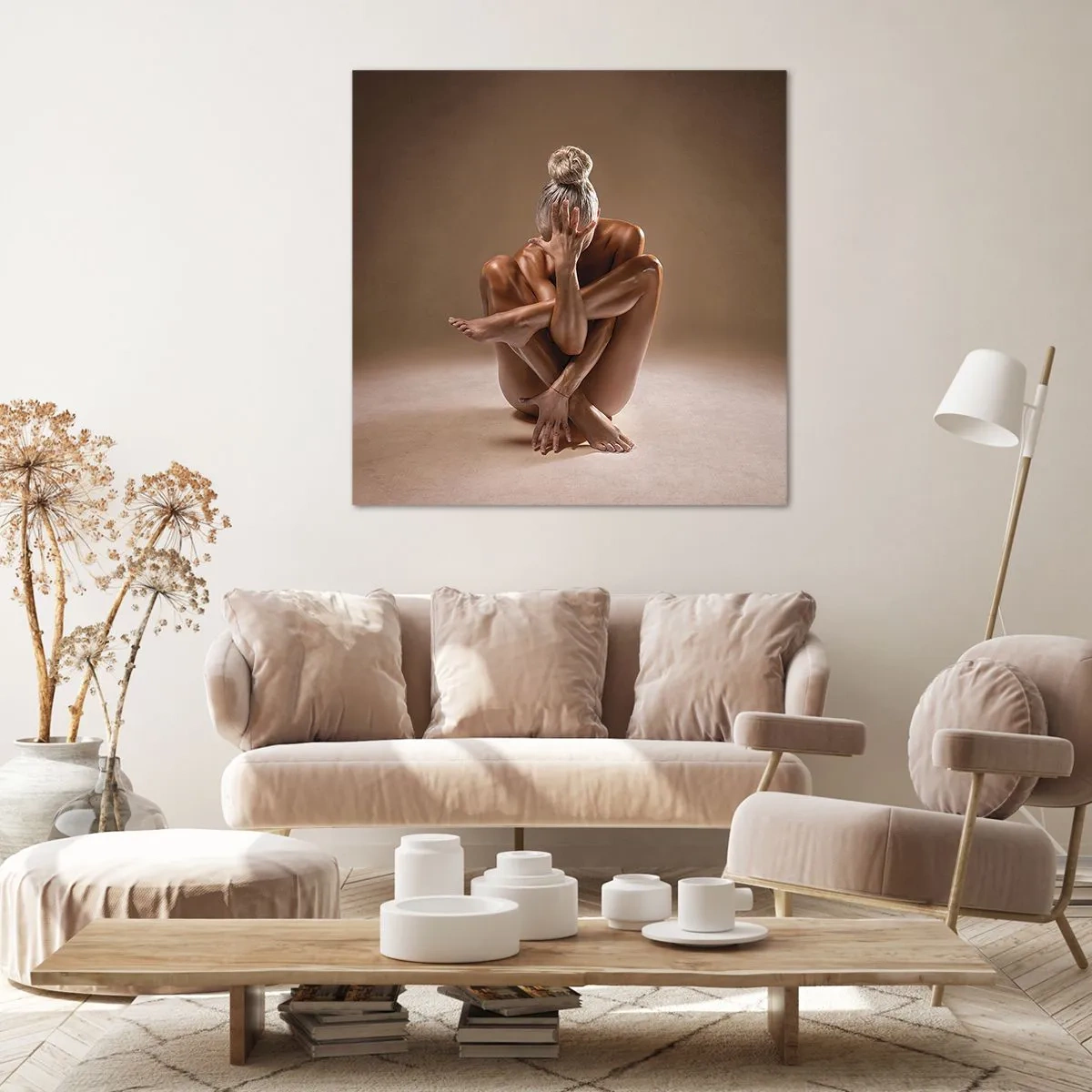 Bild auf Leinwand - Leinwandbild - Die Einheit von Körper und Geist - 70x70 cm