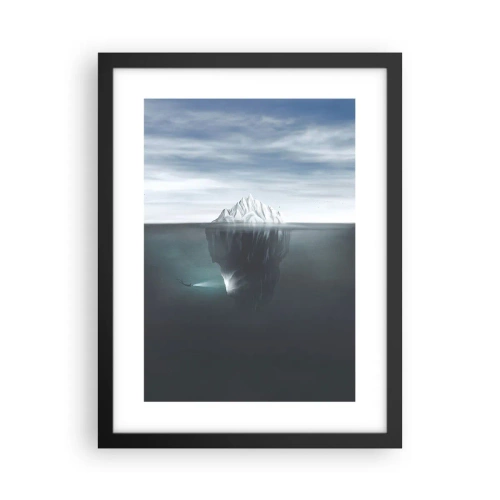 Poster in einem schwarzem Rahmen - Unterwassergeheimnis - 30x40 cm