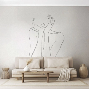 Fototapete Premium Sand - Wovon Mädchen träumen - Frau, Grafik, Stück - 300x210 cm