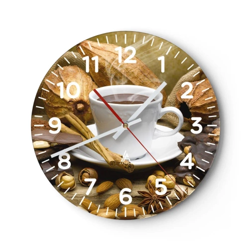 Wanduhr - Glasuhr - Für Nervenkitzel-Suchende - 30x30 cm