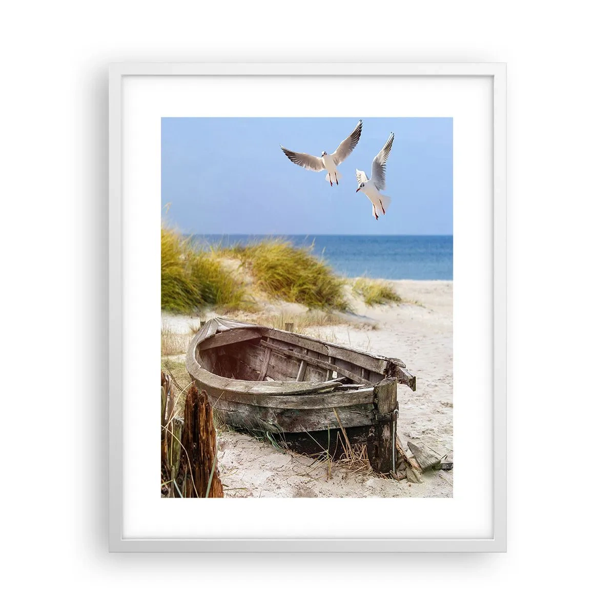 Poster in einem weißen Rahmen - In Wind gebadet - 40x50 cm