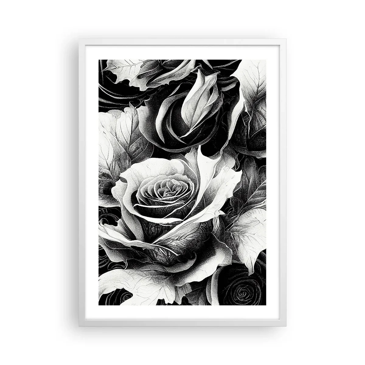 Poster in einem weißen Rahmen - Immer Königin - 50x70 cm
