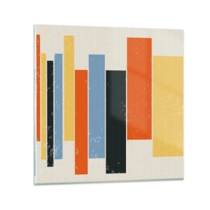 Glasbild - Bild auf glas - Musiknotation - 30x30 cm