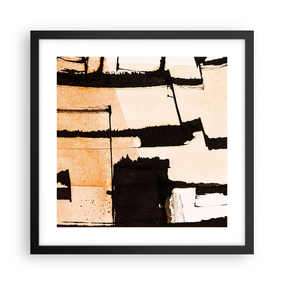 Poster in einem schwarzem Rahmen - Also doch Ordnung - 40x40 cm