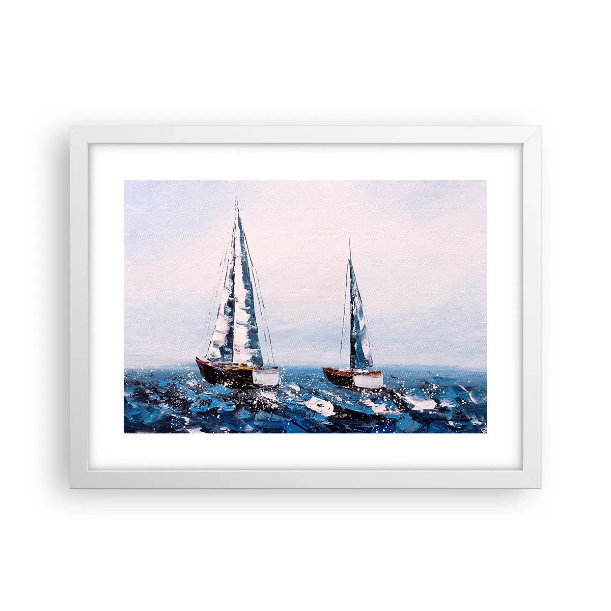 Poster in einem weißen Rahmen - Bruderschaft des Windes - 40x30 cm