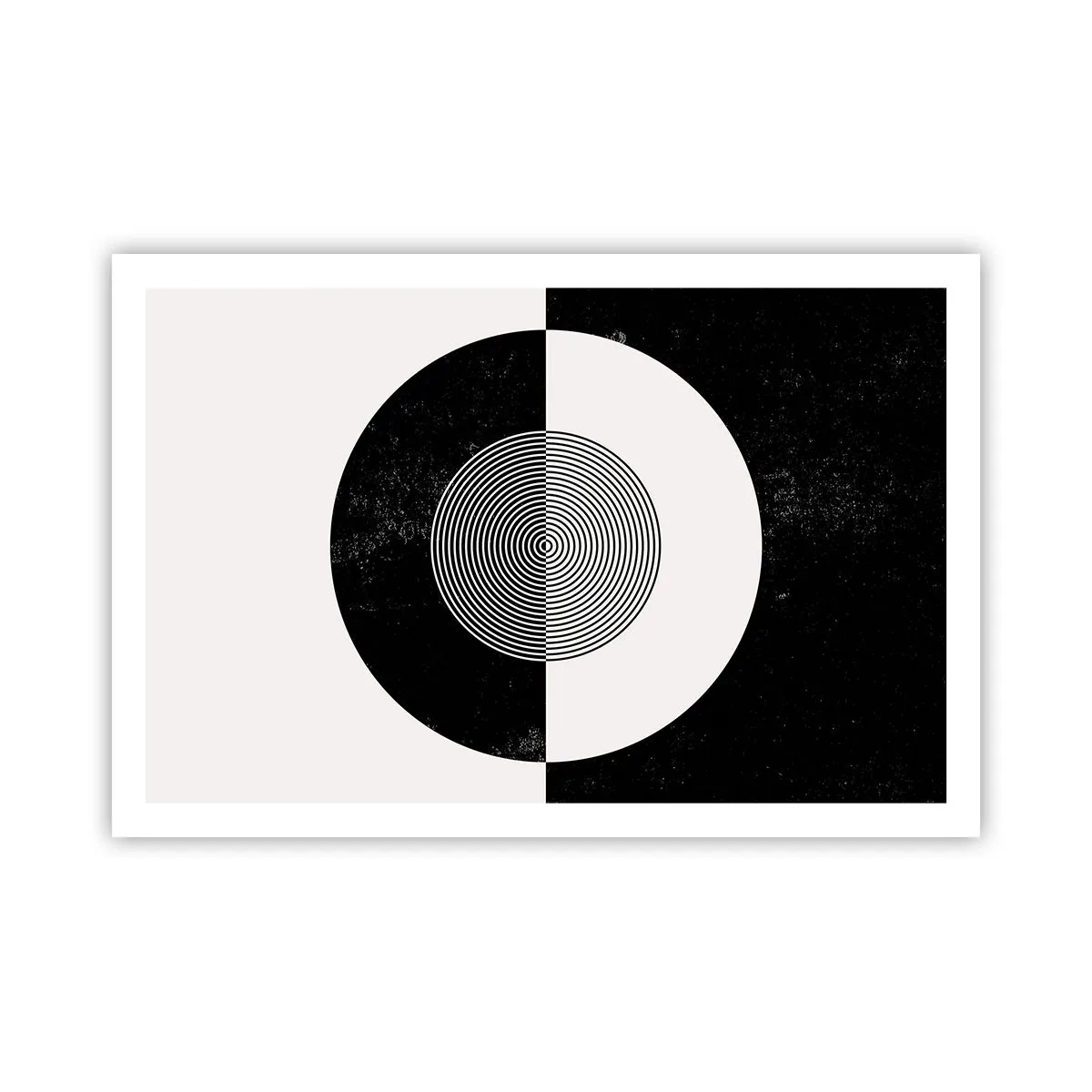 Poster - Harmonie in Schwarz und Weiß - 91x61 cm
