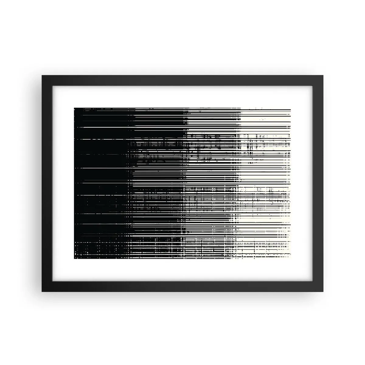Poster in einem schwarzem Rahmen - Wellen und Vibrationen - 40x30 cm