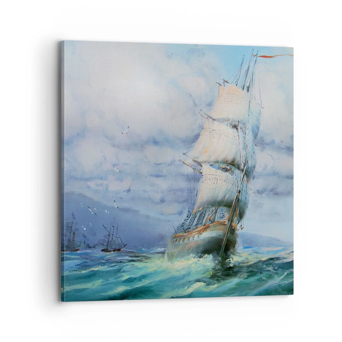 Bild auf Leinwand - Leinwandbild - Guter Wind - 70x70 cm
