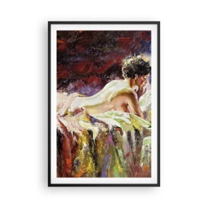 Poster in einem schwarzem Rahmen - Venus in Gedanken - 61x91 cm
