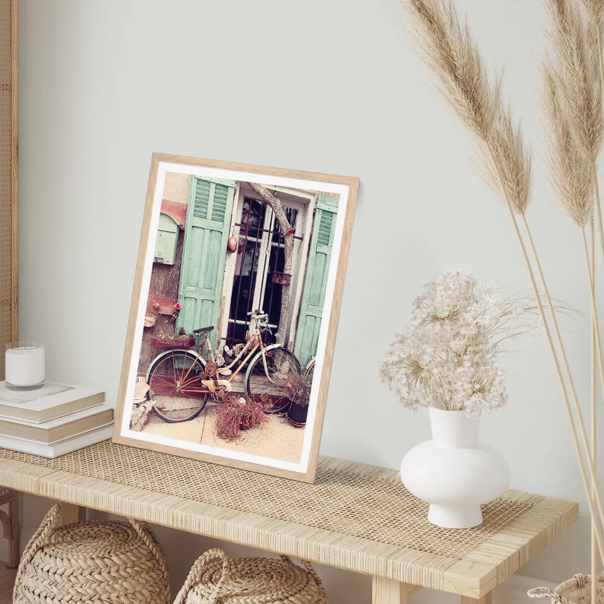 Poster in einem Rahmen aus heller Eiche - Es lebe die Provinz - 50x70 cm