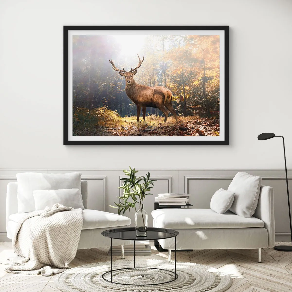 Poster in einem schwarzem Rahmen - In voller Majestät - 40x30 cm