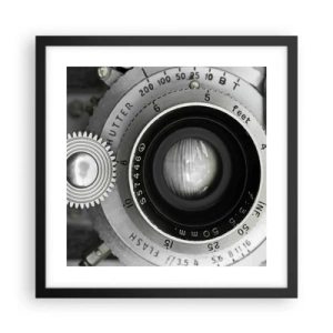 Poster in einem schwarzem Rahmen - Eine Story über Hollywood - 40x40 cm