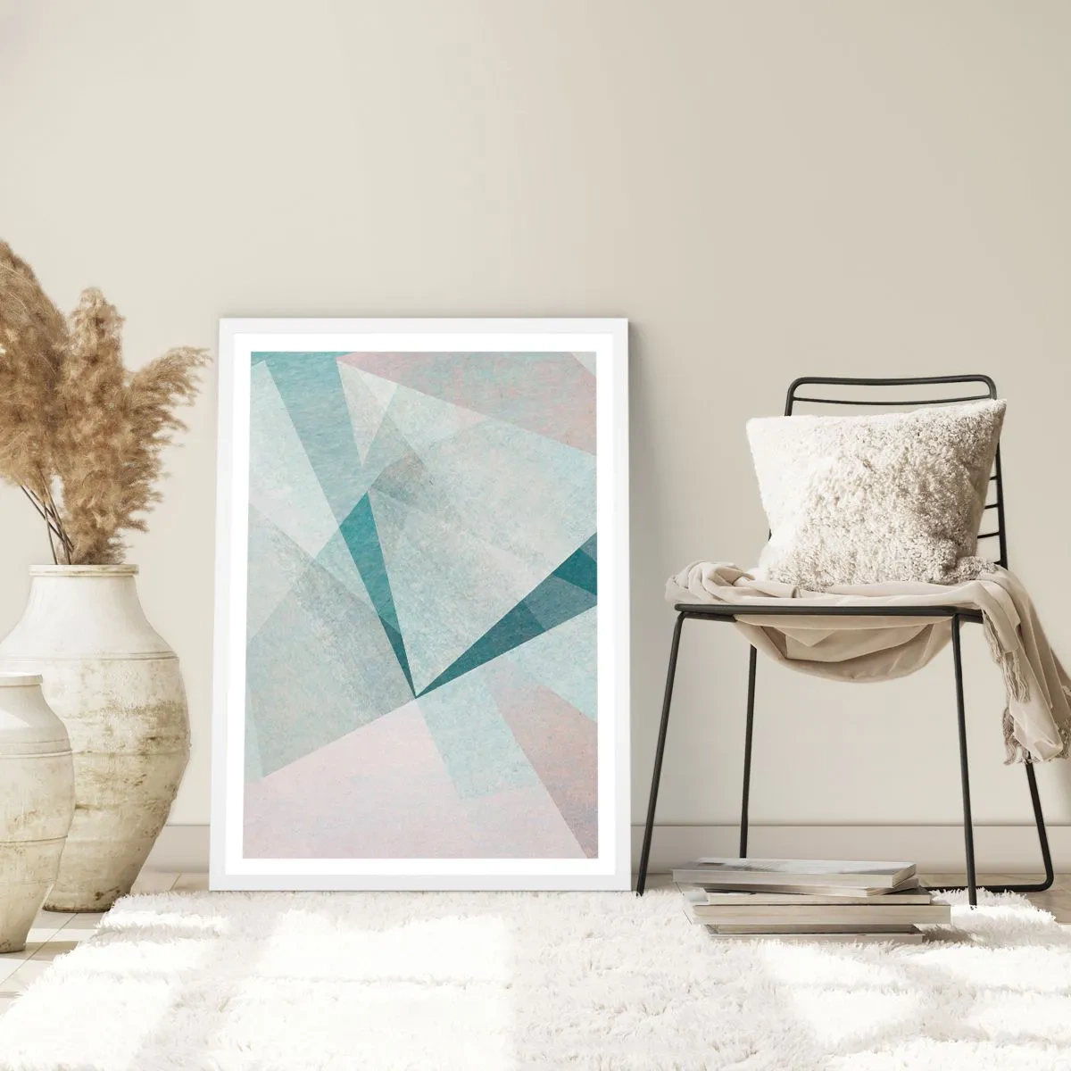 Poster in einem weißen Rahmen - Einfach aber dynamisch - 50x70 cm